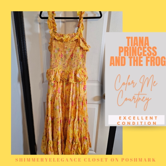 Disney Parks Color Me Courtney Tiana Dress The Princess and The Frog Size Medium - Picture 1 of 8